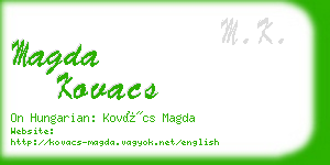 magda kovacs business card